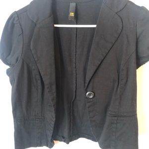 Short blazer vest